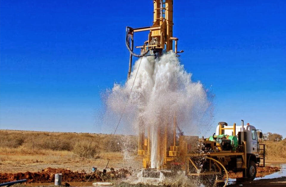Borewell drilling process